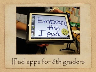 IPad apps for 6th graders 