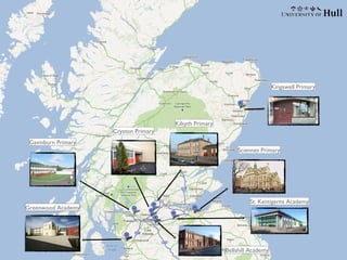 Kingswell Primary

Kilsyth Primary
Cryston Primary
Gavinburn Primary
Sciennes Primary

Greenwood Academy

St. Kentigerns Academy

Bellshill Academy

 