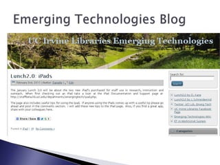 Emerging Technologies Blog