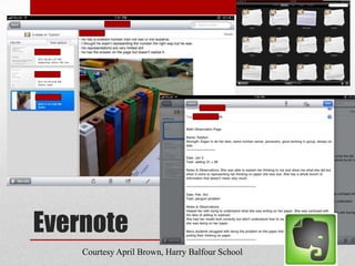 EvernoteCourtesy April Brown, Harry Balfour School