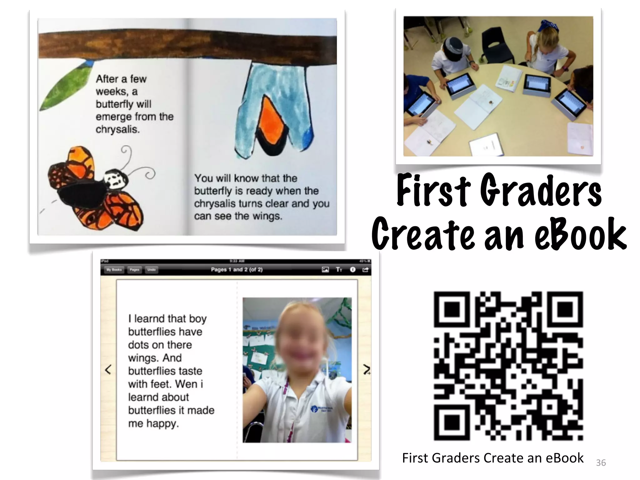 First Graders
Create an eBook




 First	
  Graders	
  Create	
  an	
  eBook   36
 