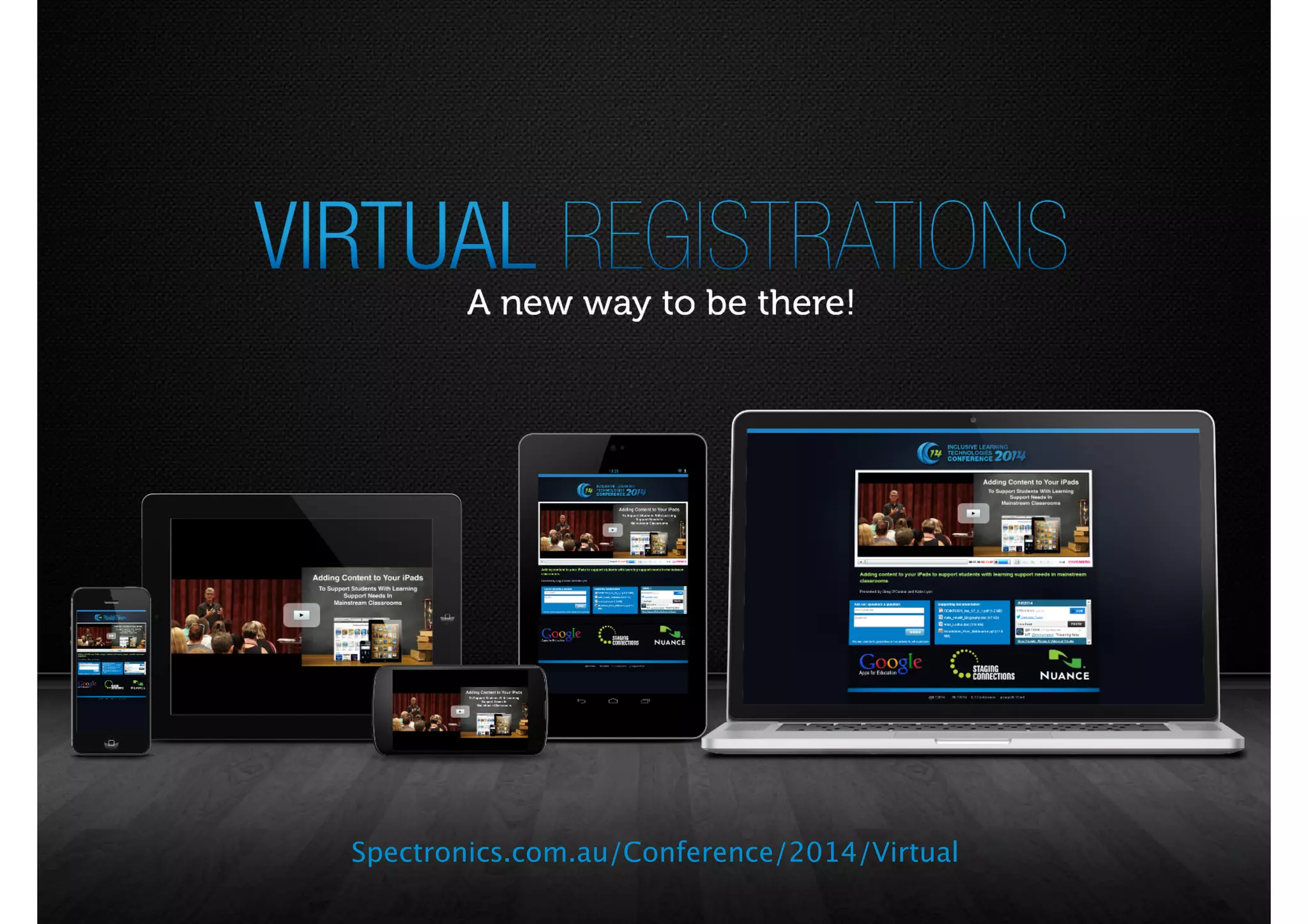 Spectronics.com.au/Conference/2014/Virtual 
 