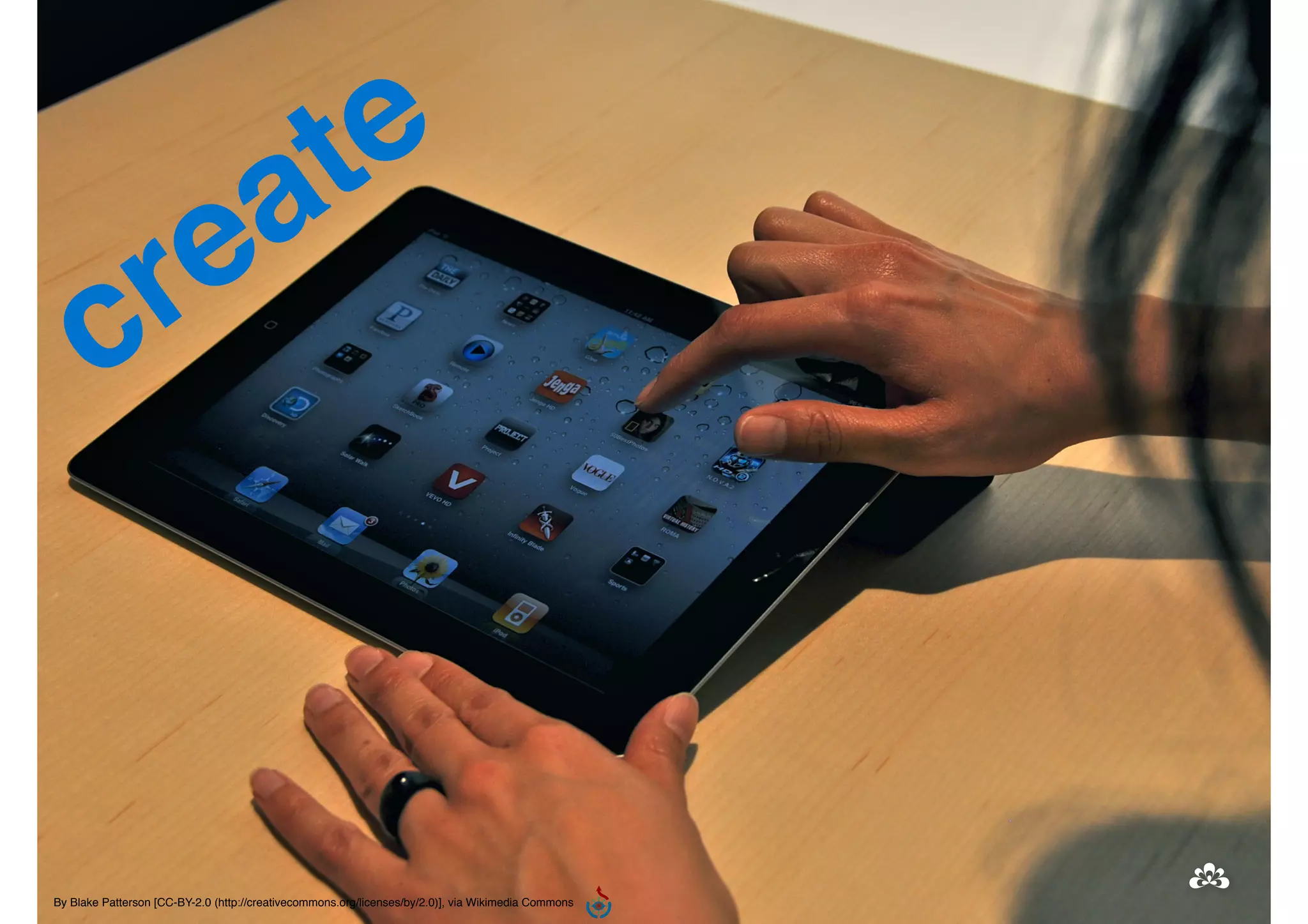 create 
By Blake Patterson [CC-BY-2.0 (http://creativecommons.org/licenses/by/2.0)], via Wikimedia Commons 
 