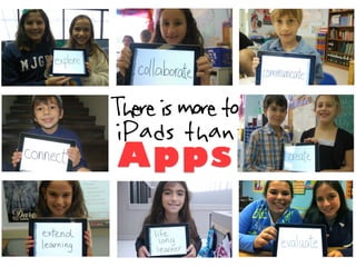 There is more to
 iPads than
 Apps
 