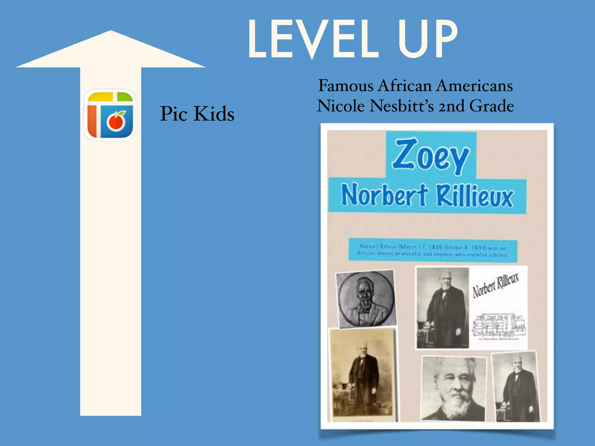 Famous African Americans
Nicole Nesbitt’s 2nd Grade
LEVEL UP
Pic Kids
 