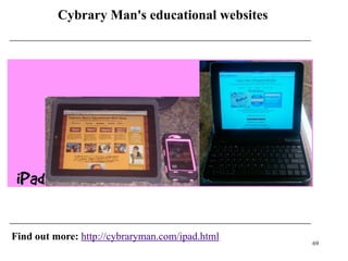 Cybrary Man's educational websites




Find out more: http://cybraryman.com/ipad.html
                                                 69
 