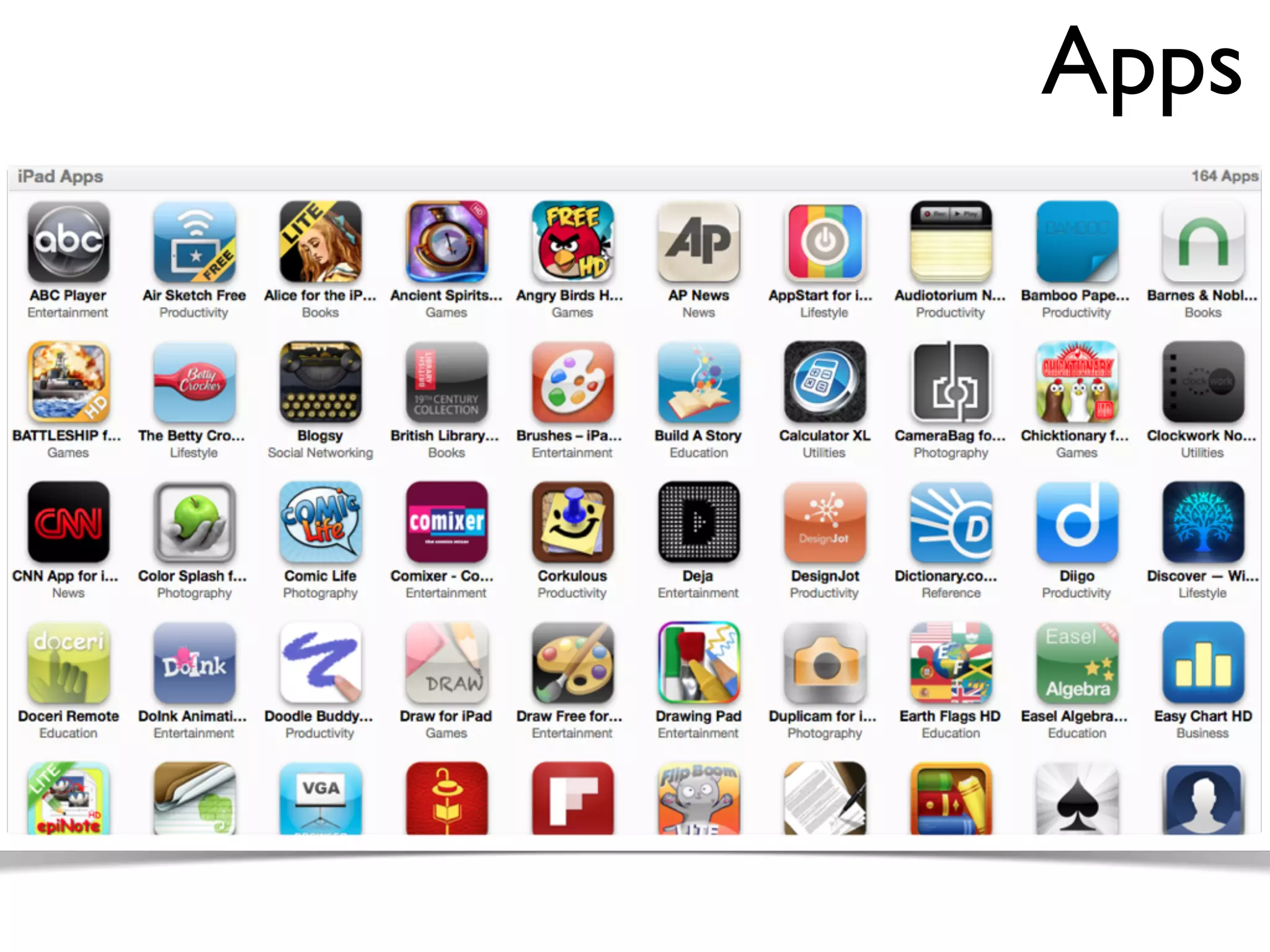 Apps
 