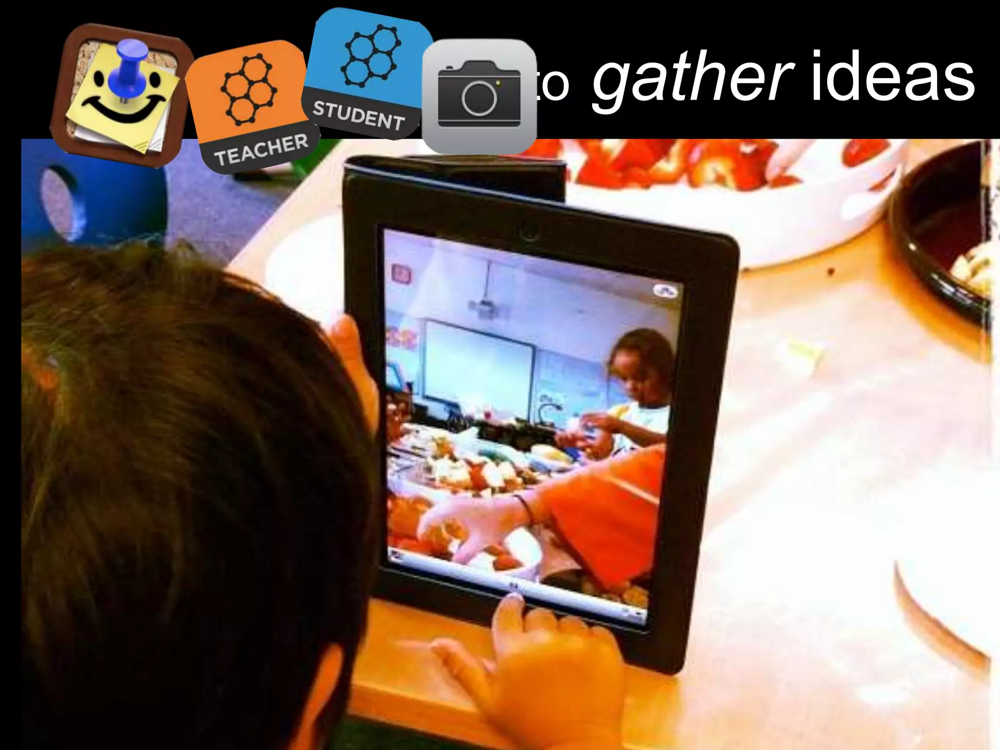 to gather ideas
