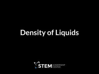 Density of Liquids
 