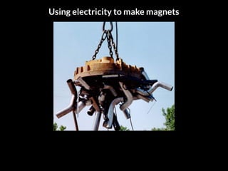 Using electricity to make magnets
 