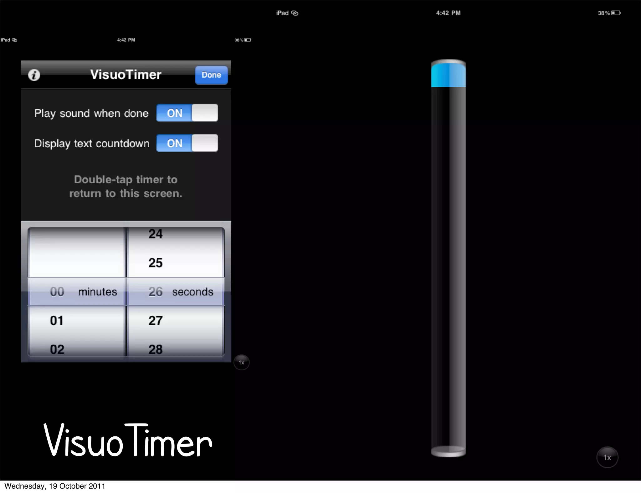 VisuoTimer
Wednesday, 19 October 2011
 