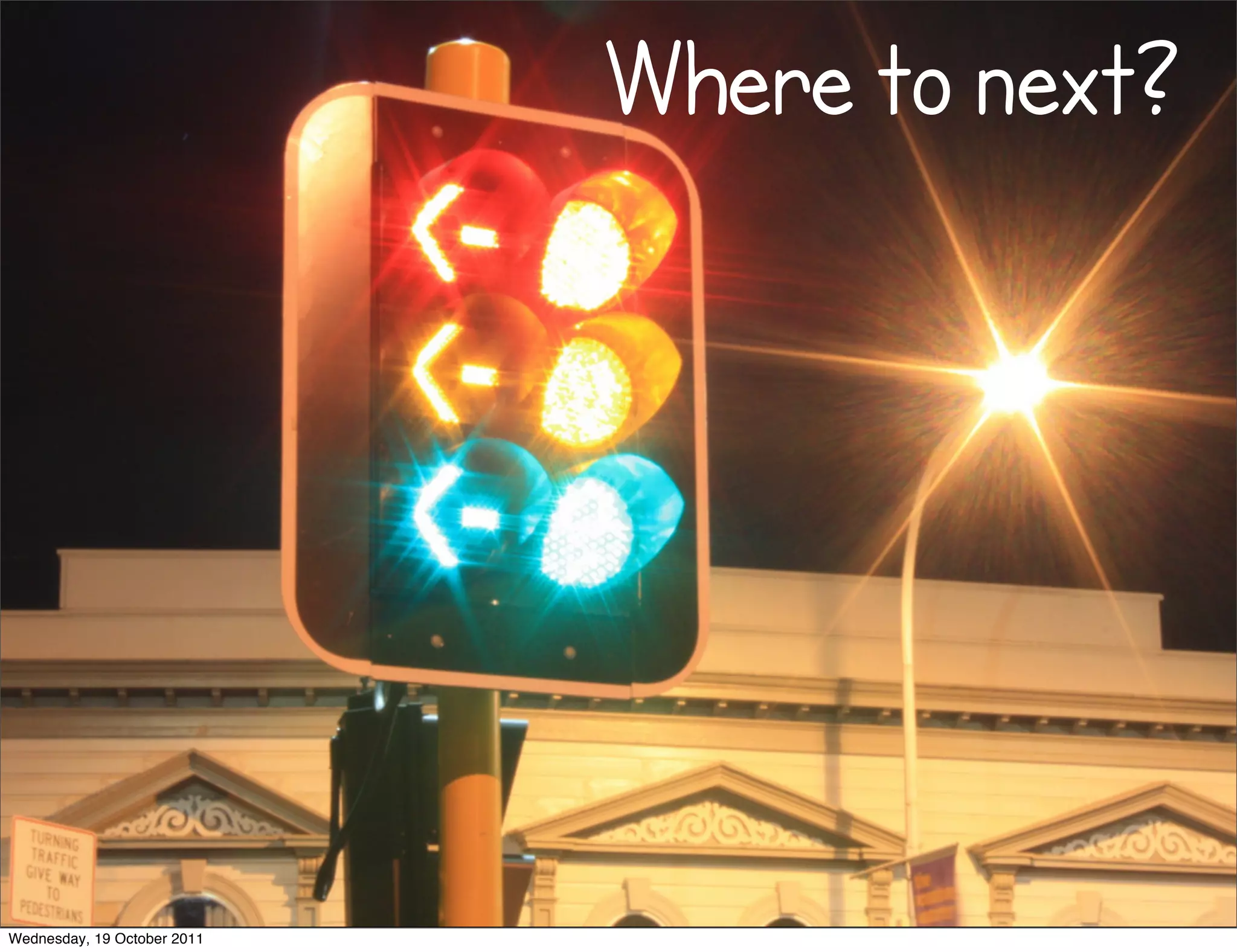 Where to next?




Wednesday, 19 October 2011
 