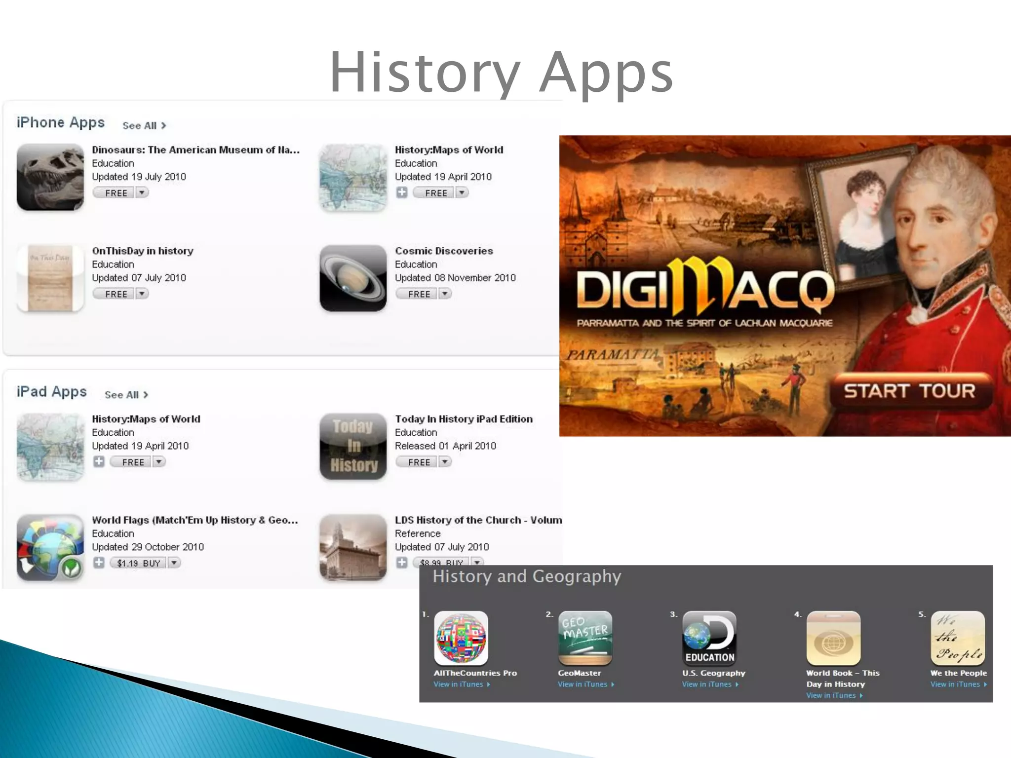 History Apps
 