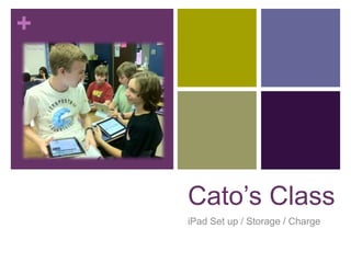 +




    Cato’s Class
    iPad Set up / Storage / Charge
 