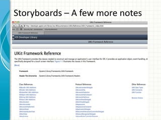 Storyboards – A few more notes
 