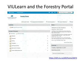 VIULearn and the Forestry Portal
https://d2l.viu.ca/d2l/home/6873
 