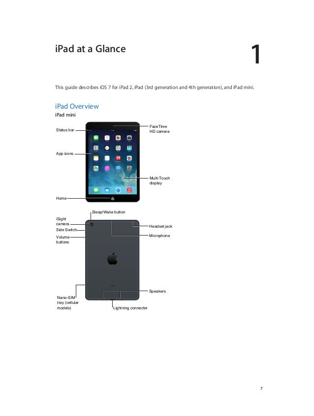 Ipad Mini User Manual Ios 7
