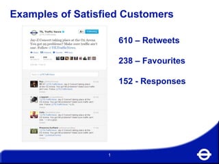 Examples of Satisfied Customers
610 – Retweets
238 – Favourites

152 - Responses

1

 
