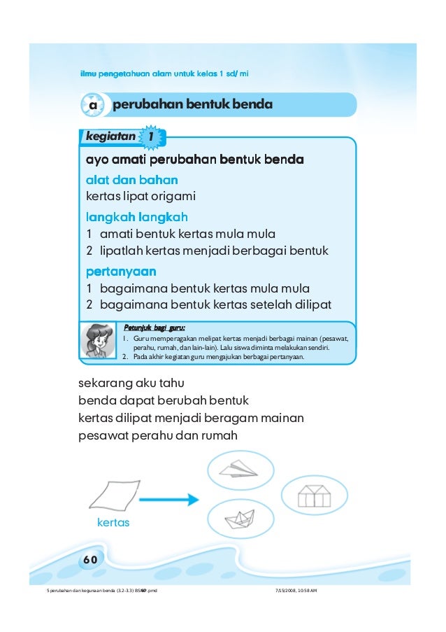 pdf Materi IPA kelas 1