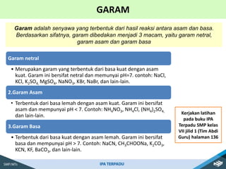 IPA Kelas 7 Bab 3 Zat, Wujud Zat, dan Perubahannya.pptx