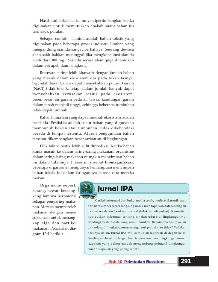 Ipa kls 7 bab 10 pelestarian ekosistem