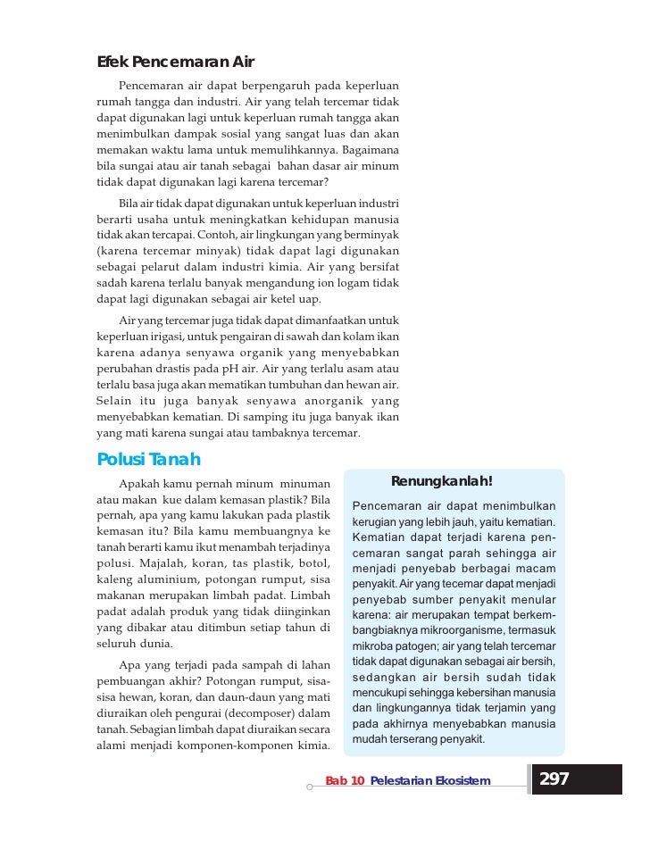 Ipa kls 7 bab 10 pelestarian ekosistem