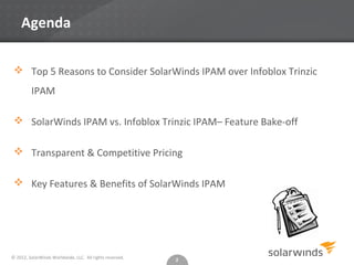 Top 5 Reasons To Consider SolarWinds IPAM Over Infoblox | PPT ...