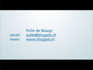 IPAN Launch Event: Blogads