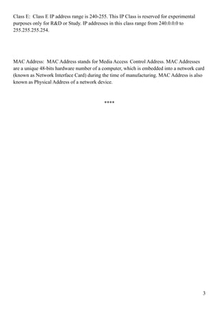 IP and MAC Address | PDF