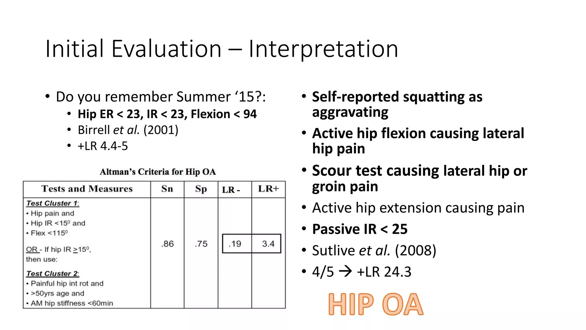 Scouring Test Manual Therapy in the Management of the Older Adult with Hip ...