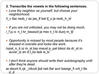 Ipa transcription practice 5th lecture | PPT