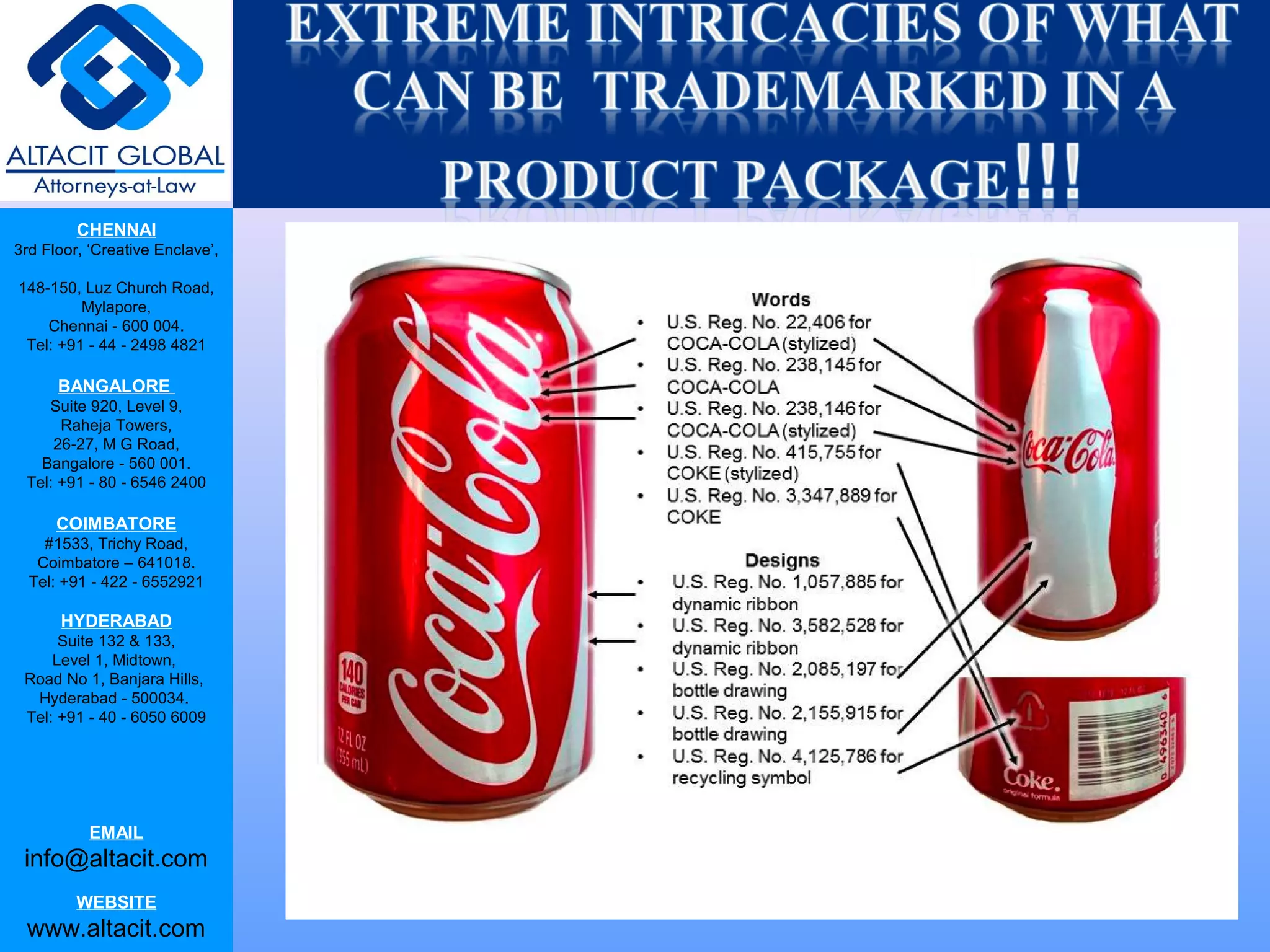 CHENNAI
3rd Floor, ‘Creative Enclave’,
148-150, Luz Church Road,
Mylapore,
Chennai - 600 004.
Tel: +91 - 44 - 2498 4821
BANGALORE
Suite 920, Level 9,
Raheja Towers,
26-27, M G Road,
Bangalore - 560 001.
Tel: +91 - 80 - 6546 2400
COIMBATORE
#1533, Trichy Road,
Coimbatore – 641018.
Tel: +91 - 422 - 6552921
HYDERABAD
Suite 132 & 133,
Level 1, Midtown,
Road No 1, Banjara Hills,
Hyderabad - 500034.
Tel: +91 - 40 - 6050 6009
EMAIL
info@altacit.com
WEBSITE
www.altacit.com
 