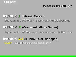 Ip Brick Presentatie 23 3 | PPT