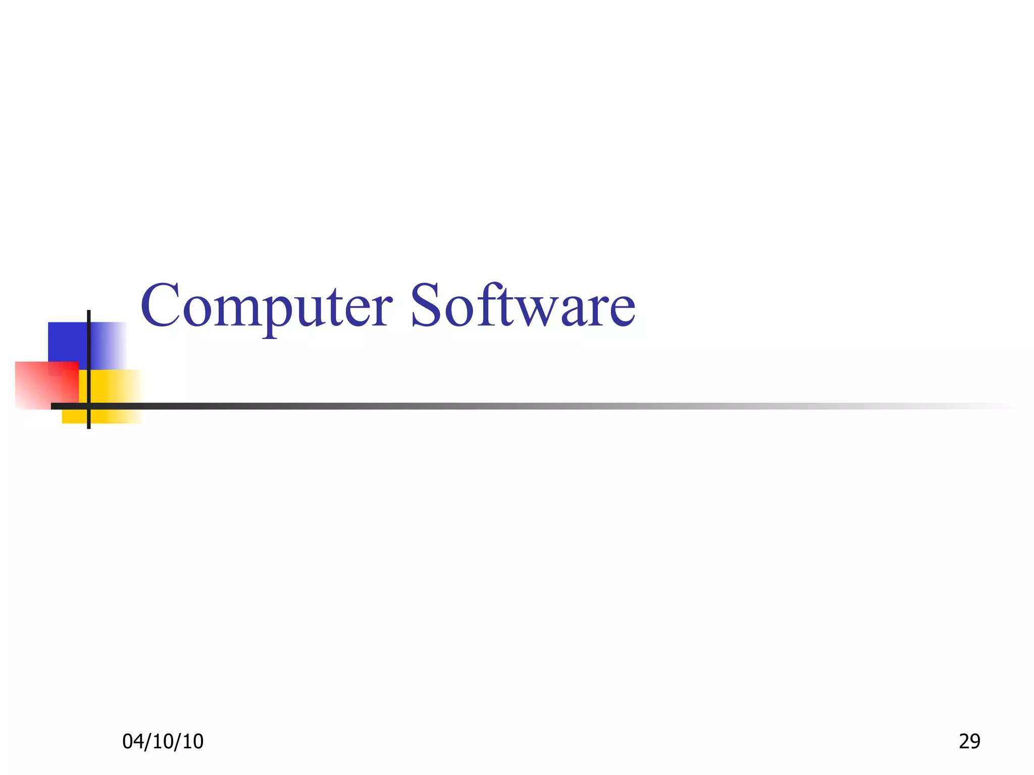 Computer Software 