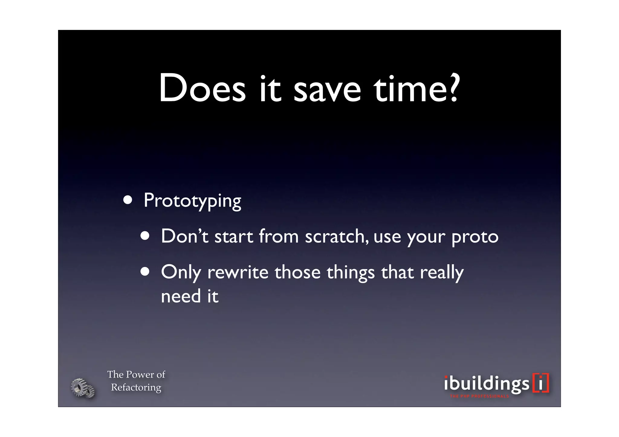 The Power of Refactoring