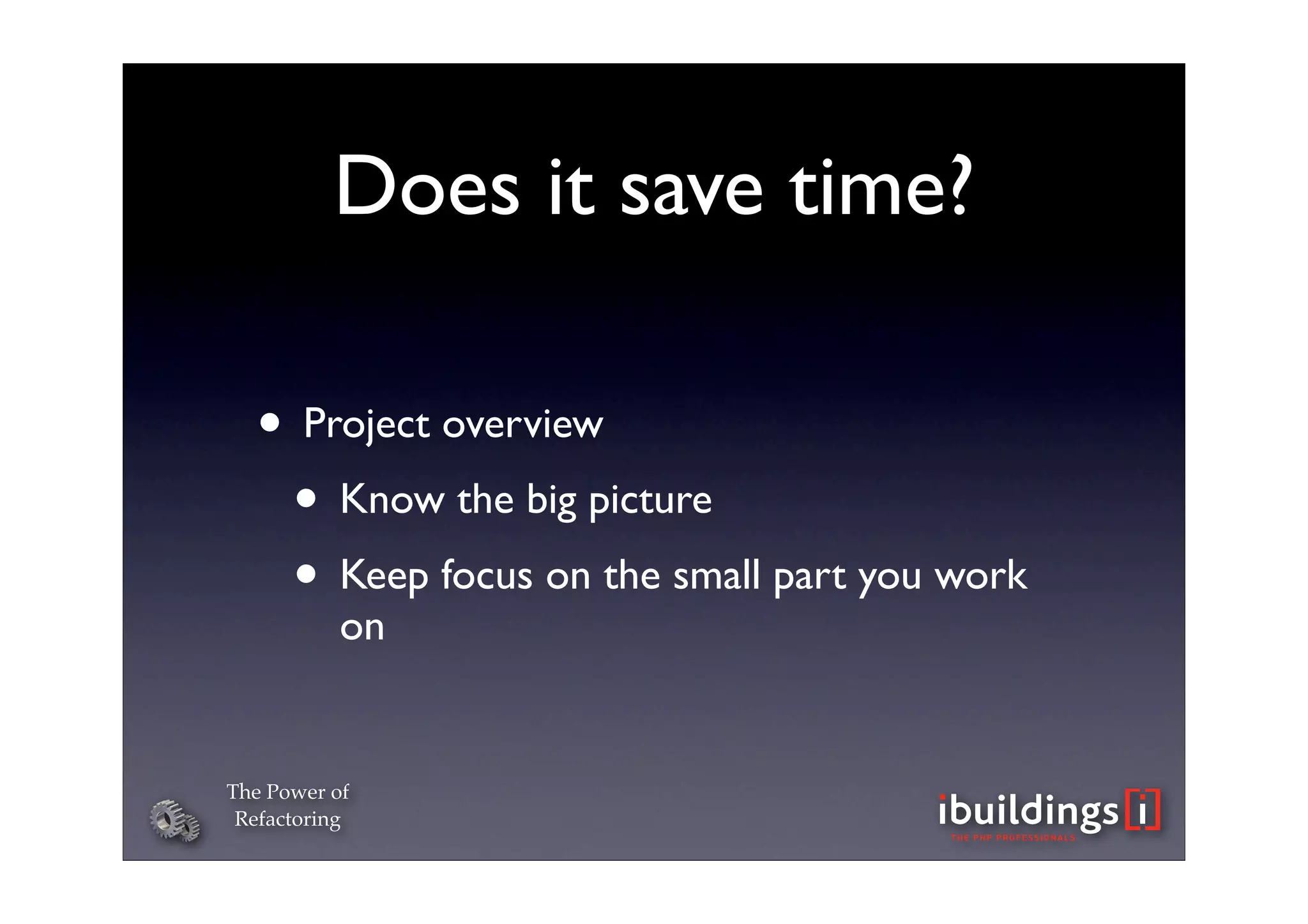 The Power of Refactoring