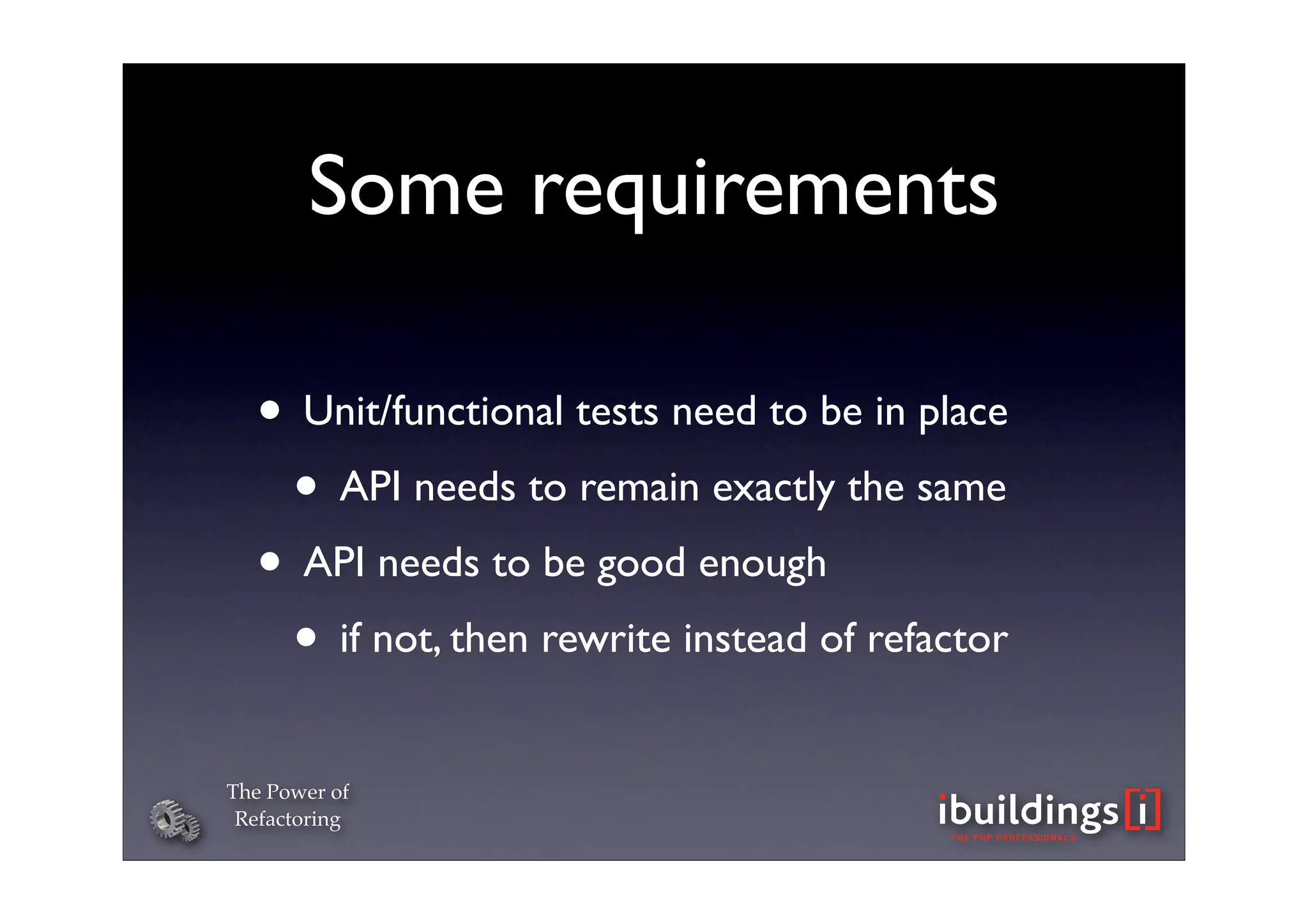 The Power of Refactoring