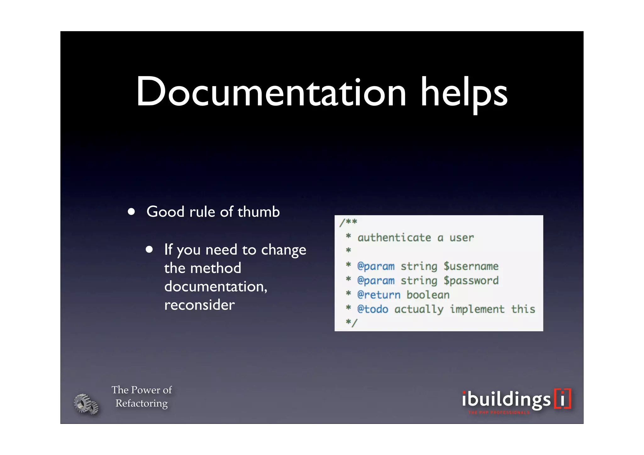 The Power of Refactoring