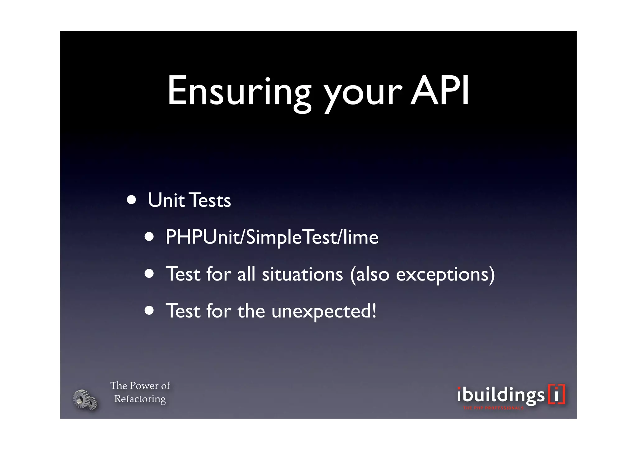 The Power of Refactoring
