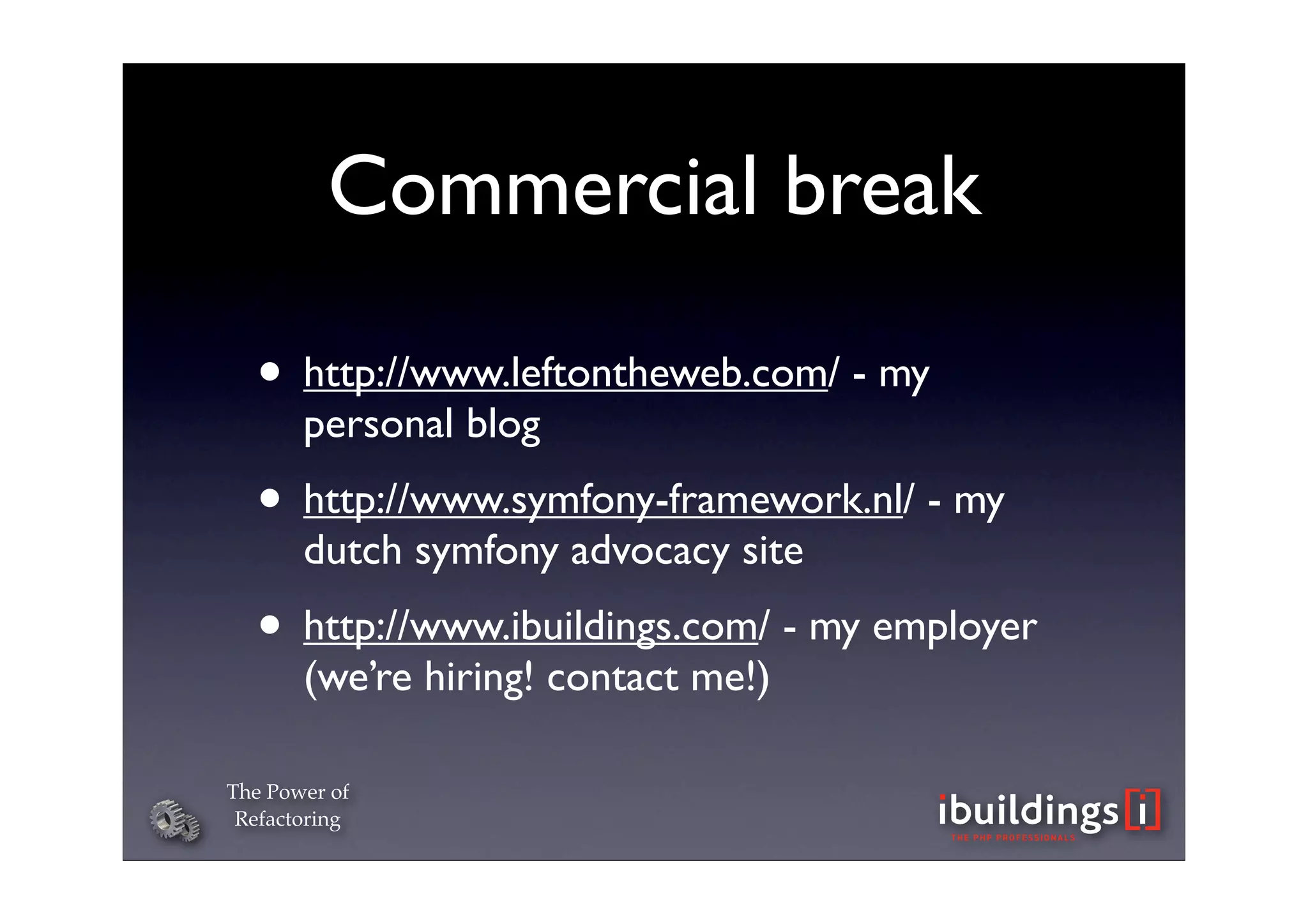 The Power of Refactoring