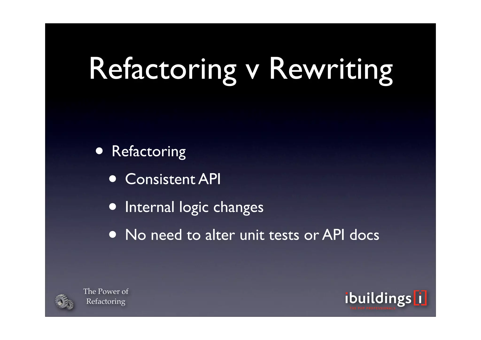 The Power of Refactoring