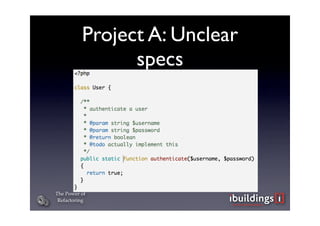 The Power of Refactoring