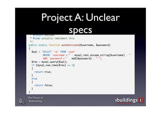 The Power of Refactoring