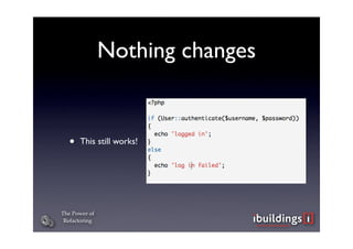 The Power of Refactoring