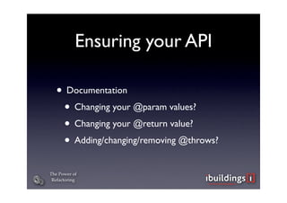 The Power of Refactoring