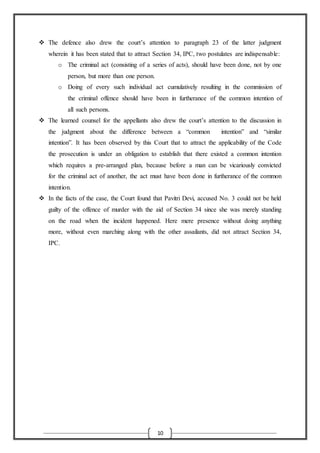 Indian Penal Code : Muder Case Critical Analysis | DOCX