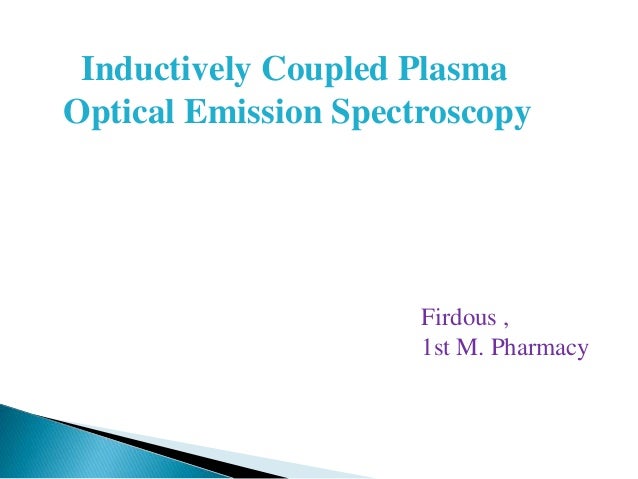 inductively coupled plasma