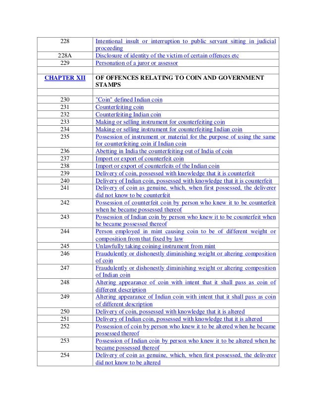 Ipc Bare Act