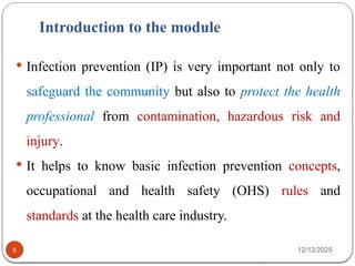 Infection prevention and control for medical students | PPTX