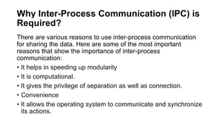 inter-process communication approaches and its usage | PPT